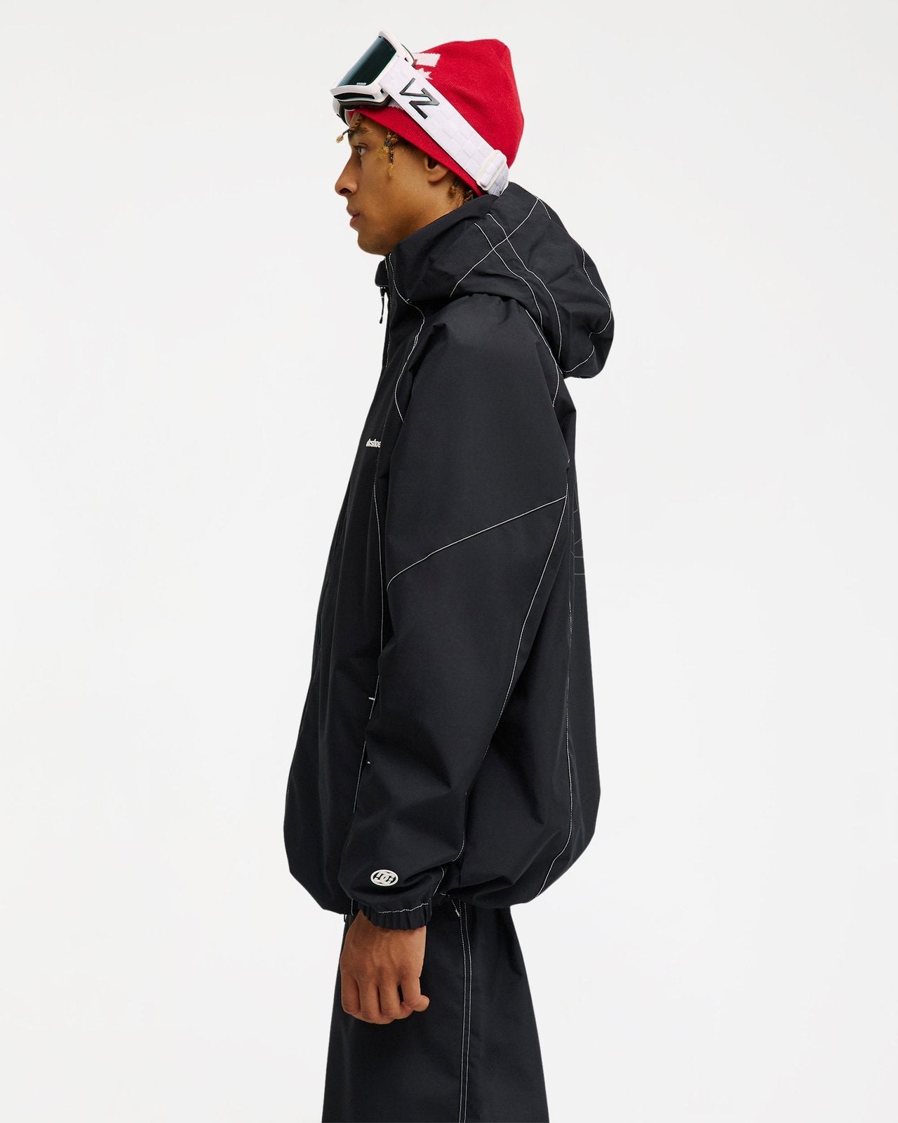 Mens Trackstar 10K Snow Jacket Black - Image 3
