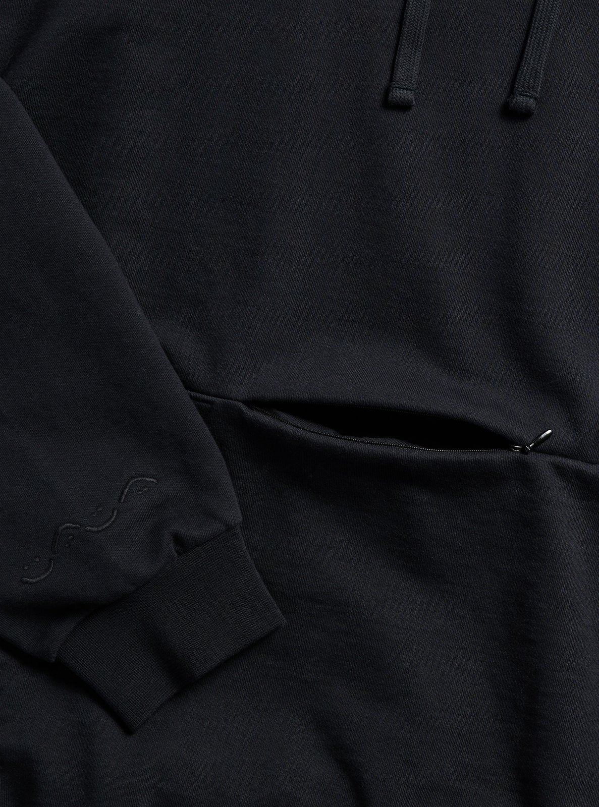 Mens Standard Pullover Hoodie True Black - Image 3