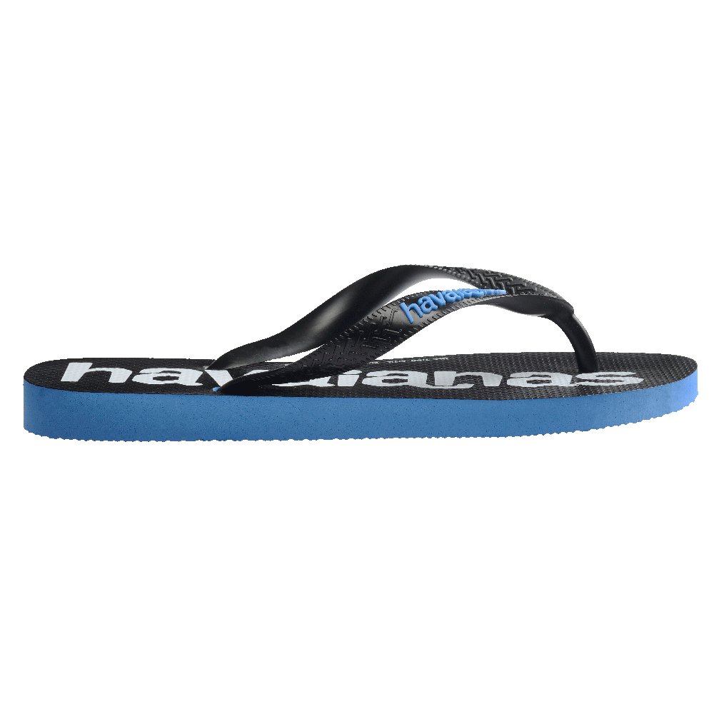 Top Logomania 2 Blue Thongs - Image 3