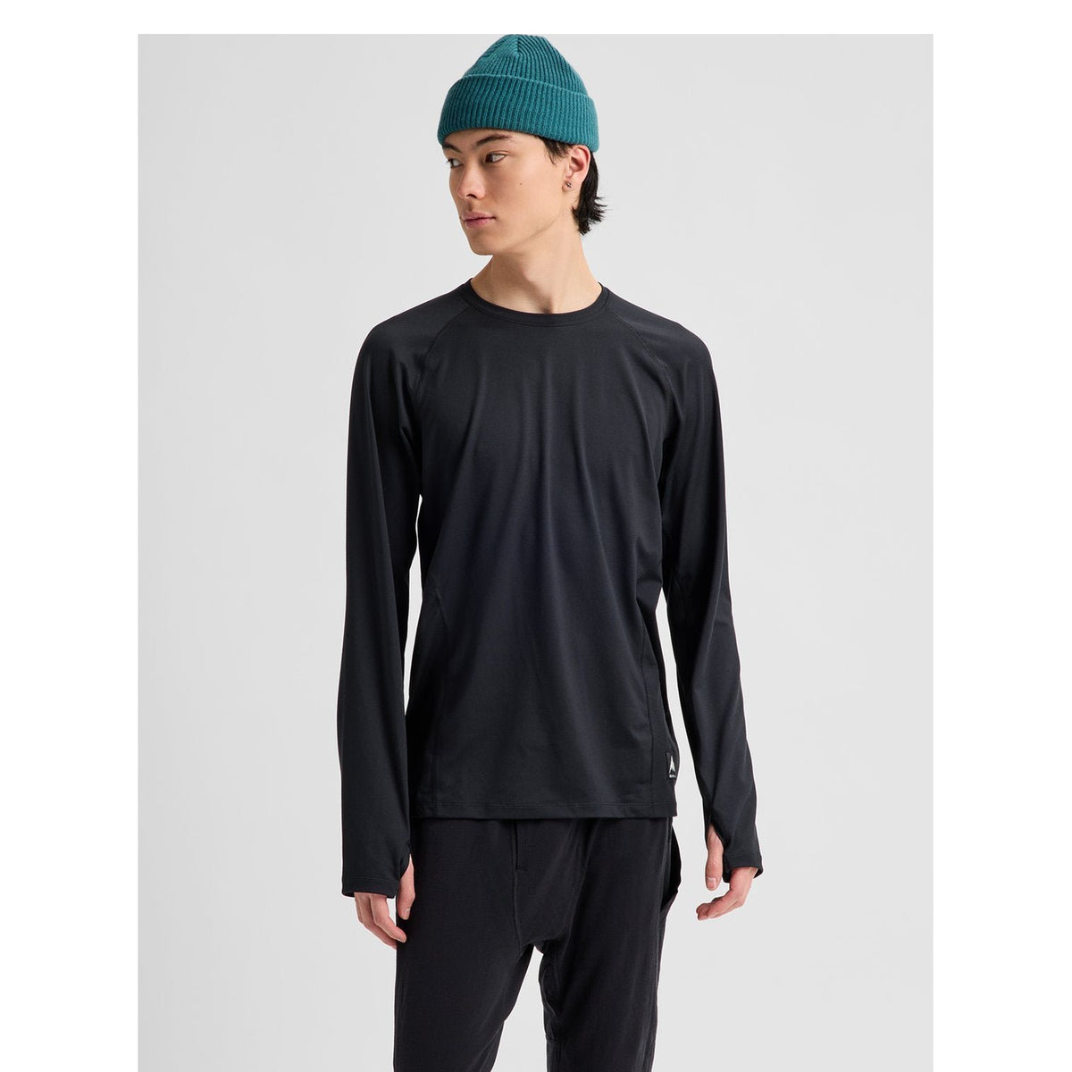 Mens Synthetic Midweight Base Layer Crew Gray Cloud/Gotham Gray/Mineral Blue - Image 3
