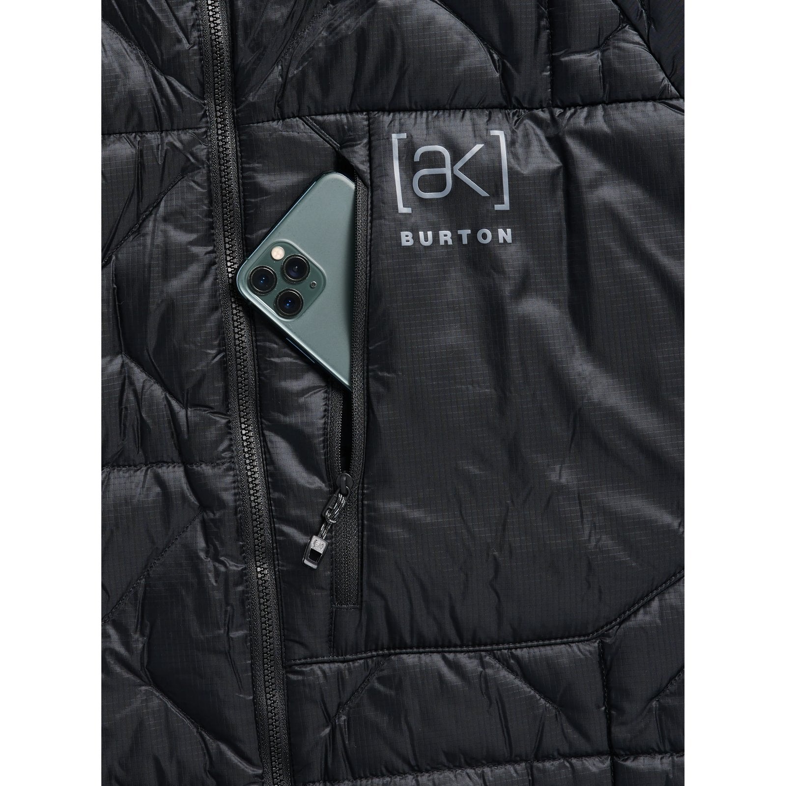 Mens [Ak] Baker Down Jacket True Black - Image 3