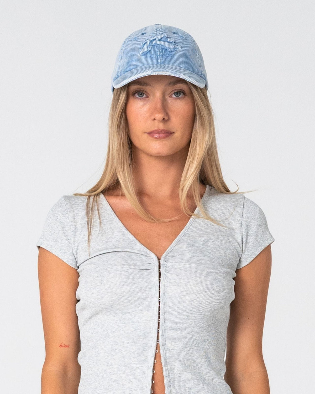 Broken Signal Cord Skate Cap Retro Blue - Image 3