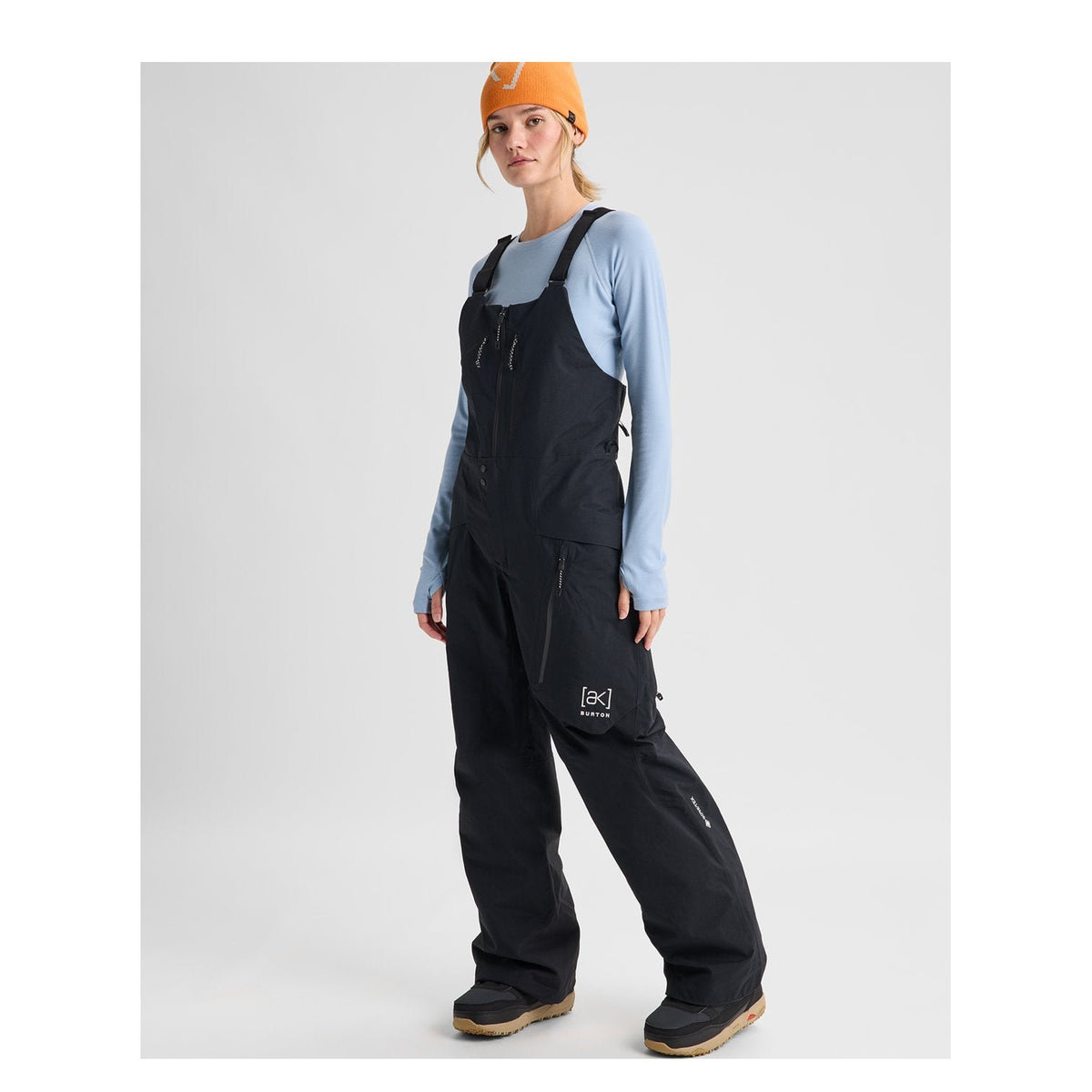 Womens [Ak] Cyclic Gore-Tex 2L Bib Pants True Black - Image 3