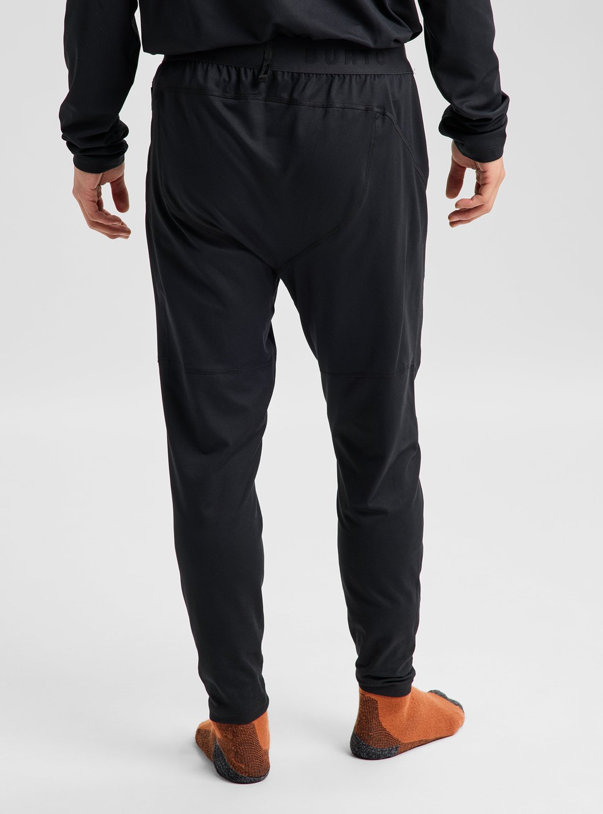 Mens Synthetic Midweight Base Layer Pants True Black - Image 3