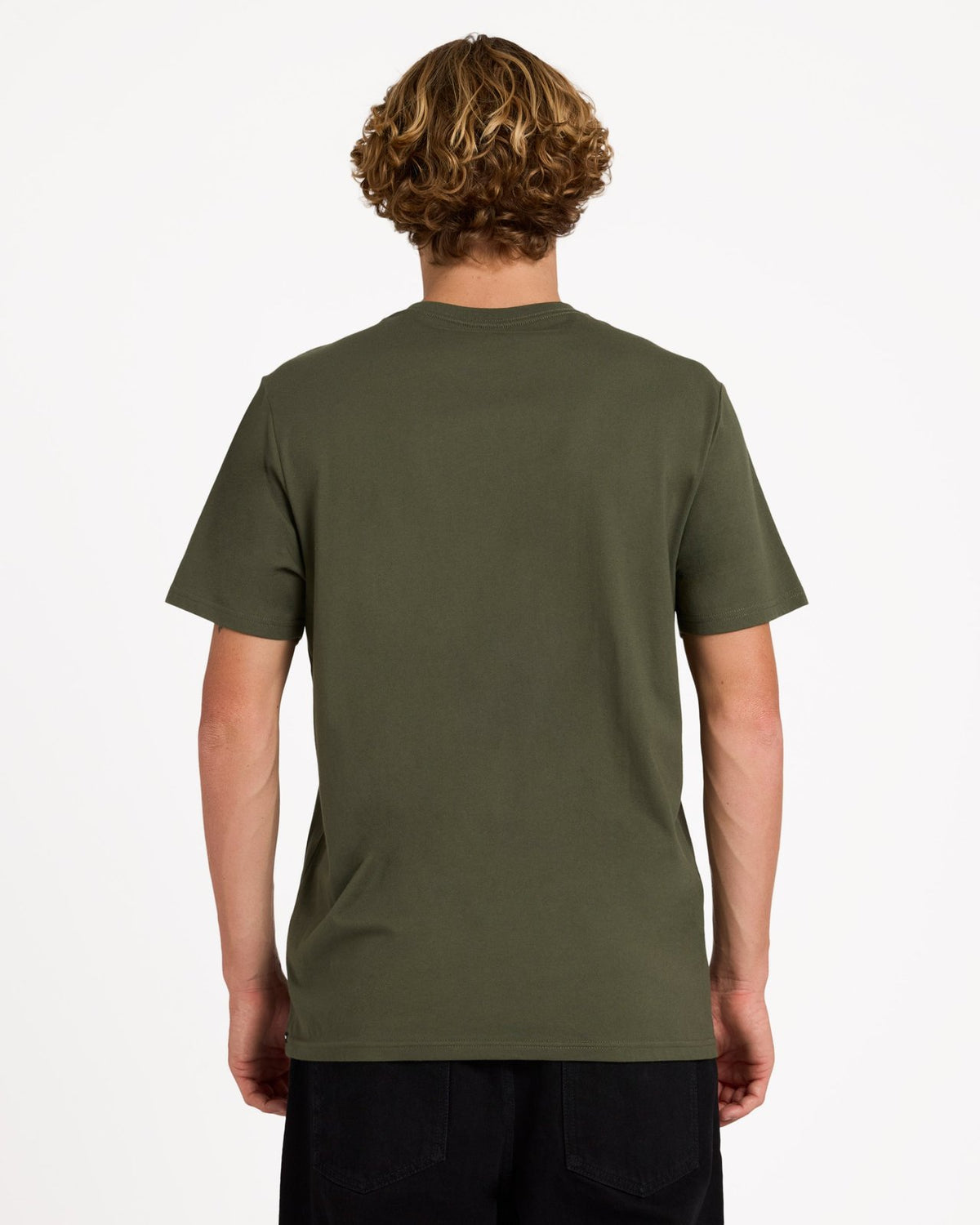 Aus Solid Short Sleeve Tee Squadron Green - Image 3