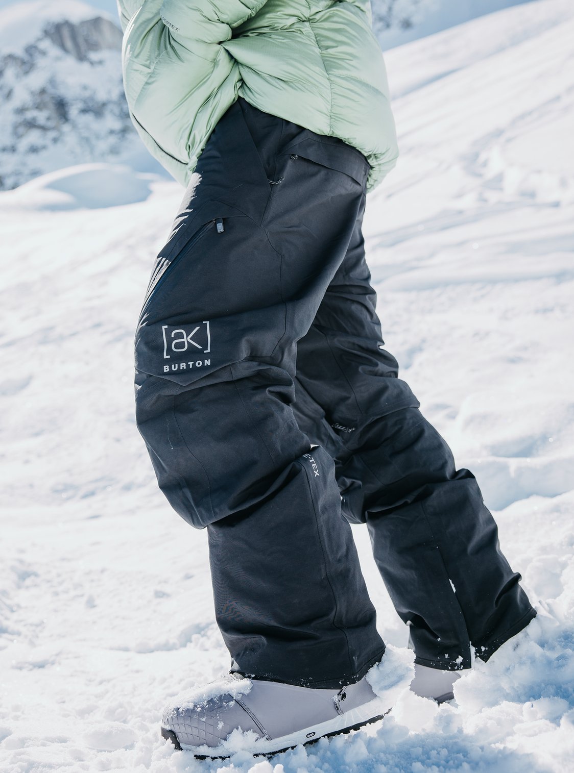 Mens [Ak] Cyclic Gore‑Tex 2L Tall Pants True Black - Image 3