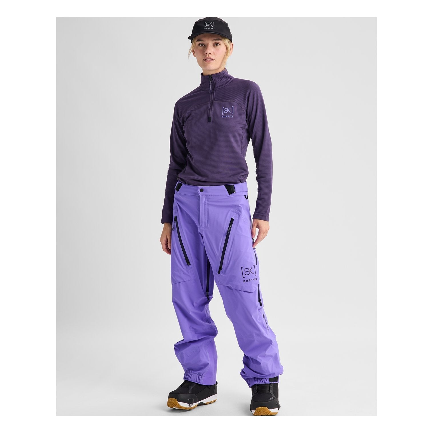 Womens [Ak] Tuvak Gore-Tex C-Knit 3L Pants Purple Voltage - Image 3