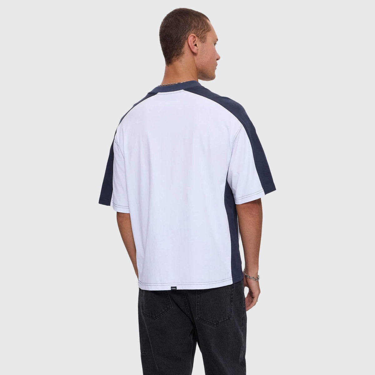 Mad Dogs Box Crop Panel Tee White - Image 4