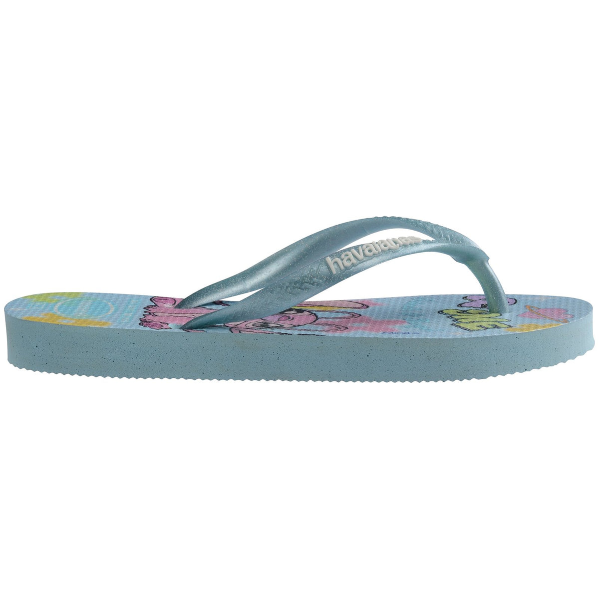 Kids Slim Disney Thongs Blue - Image 4