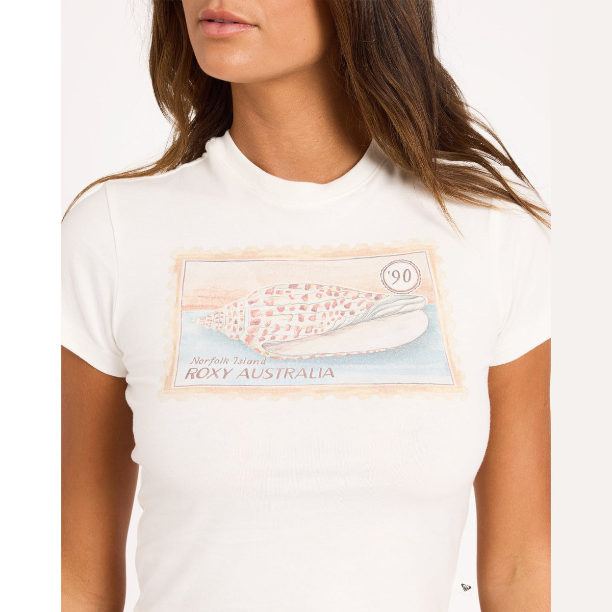 Womens Stowaway Baby T Shirt Cloud Dancer - Image 4