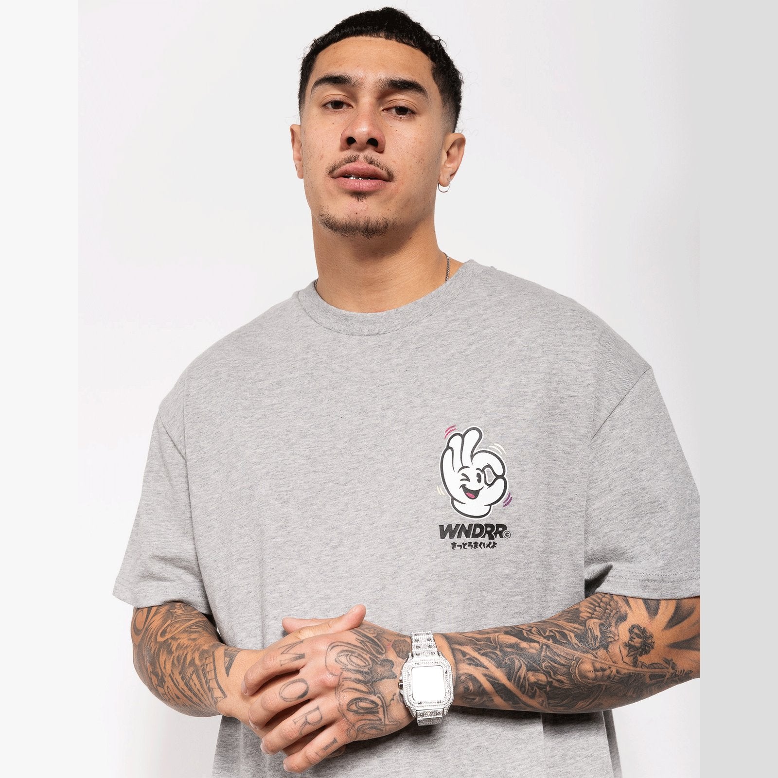 I'm Sure Box Fit Tee Grey Marle - Image 4