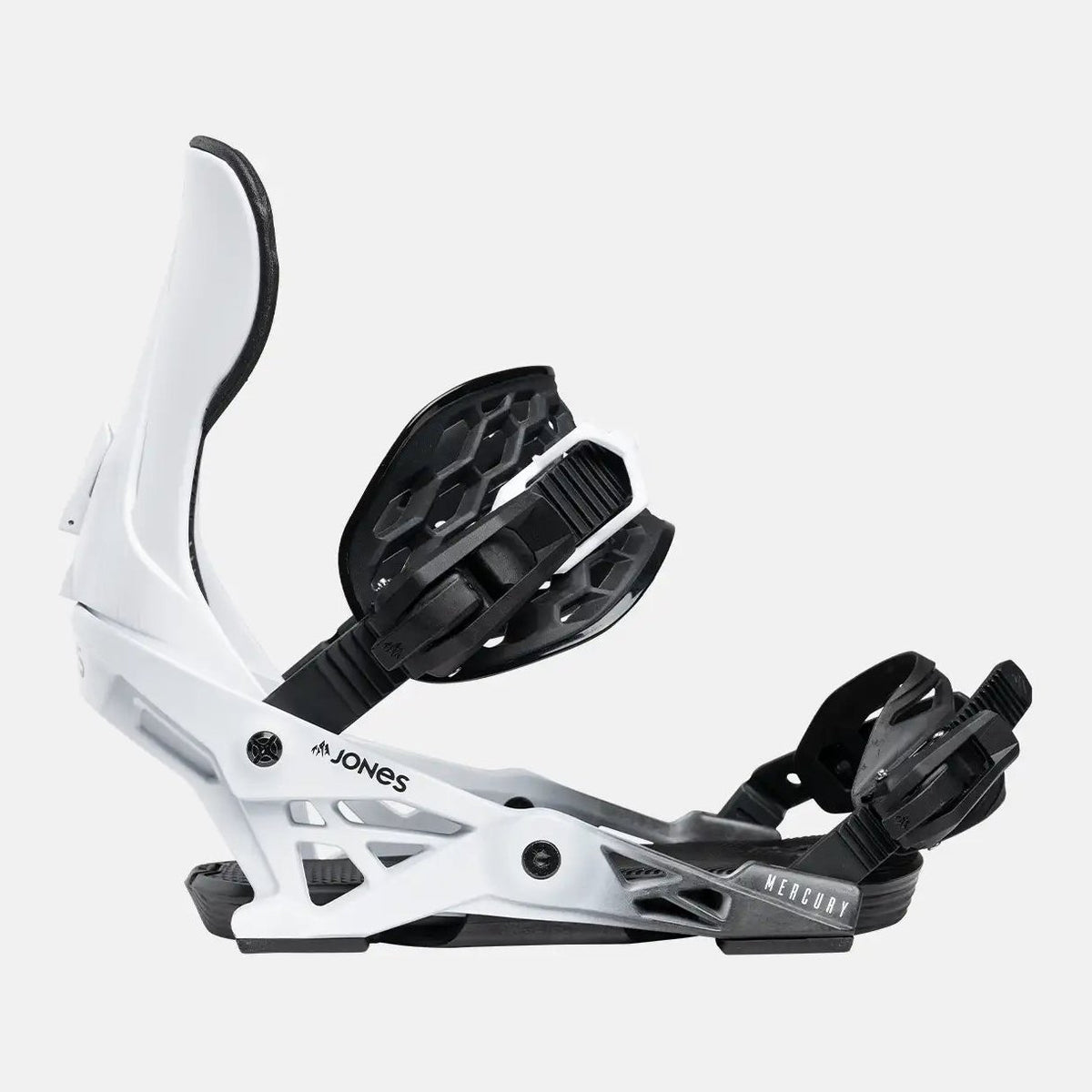 Mens Mercury Snowboard Bindings Cloud White - Image 4