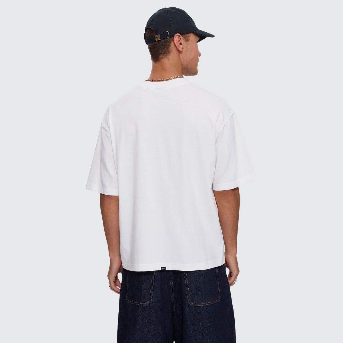Spiraling Box Crop Tee Dirty White - Image 4