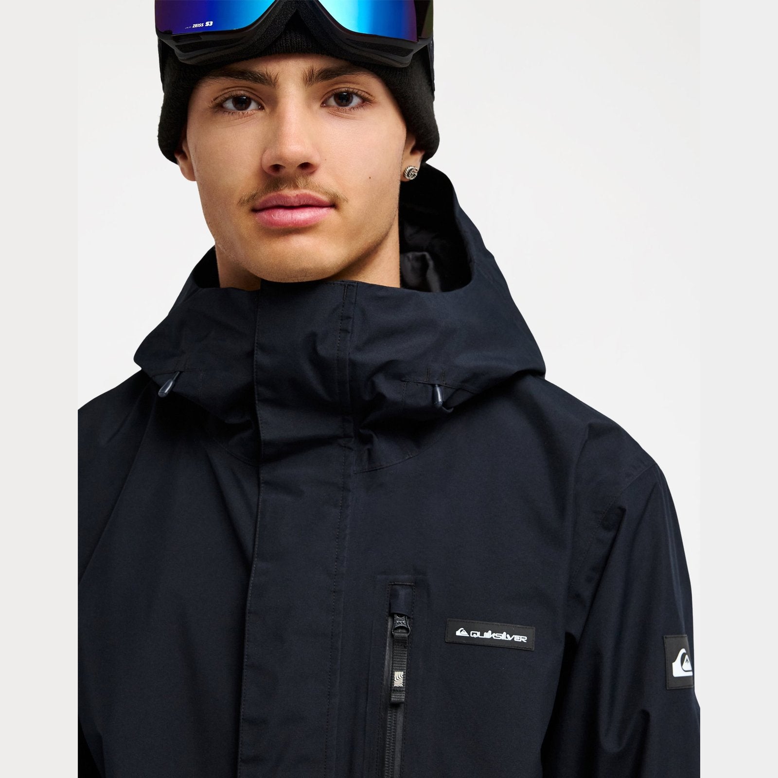 Mens Mission Gore-Tex Snow Jacket True Black - Image 4