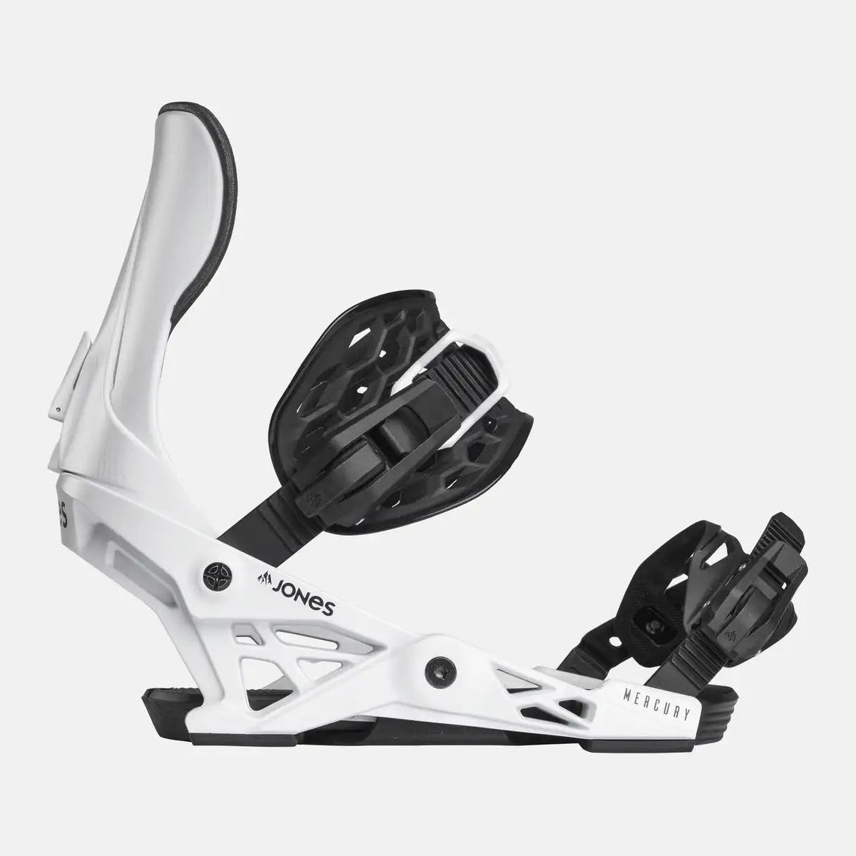 Mens Mercury Snowboard Bindings Cloud White - Image 4