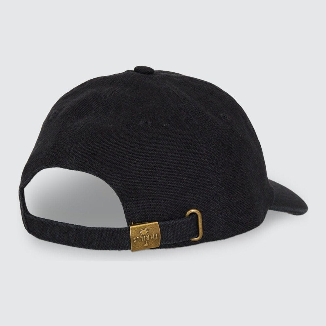 Minimal 6 Panel Cap Washed Black - Image 4