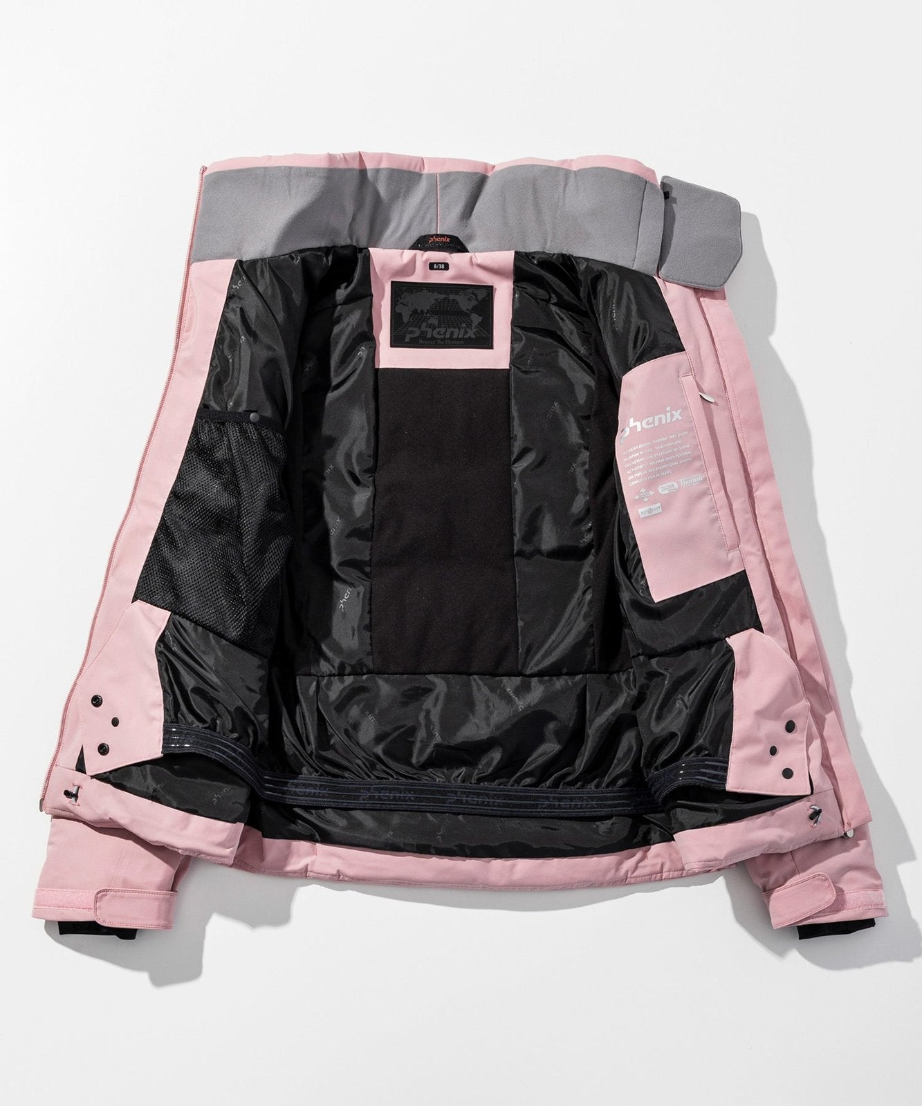 Womens Seamless Down Jacket Light Pink - Image 40