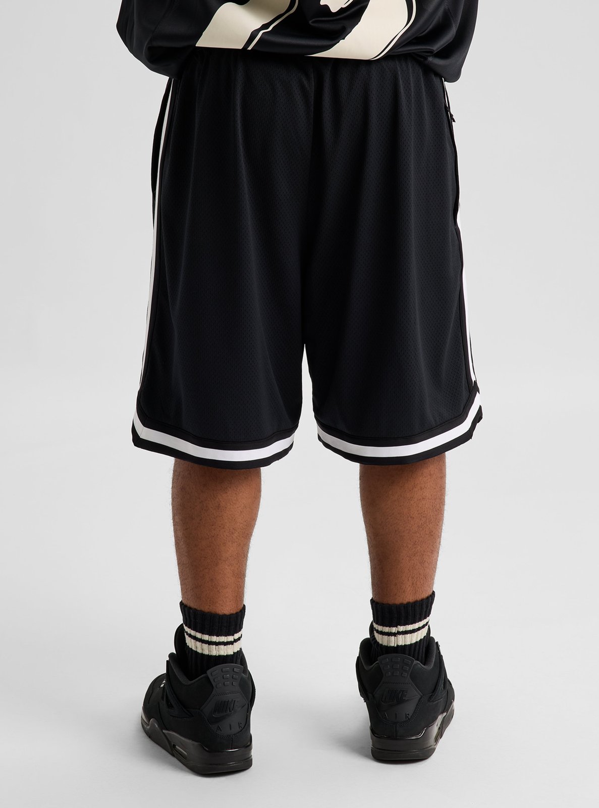 Mens Jersey Shorts True Black - Image 4