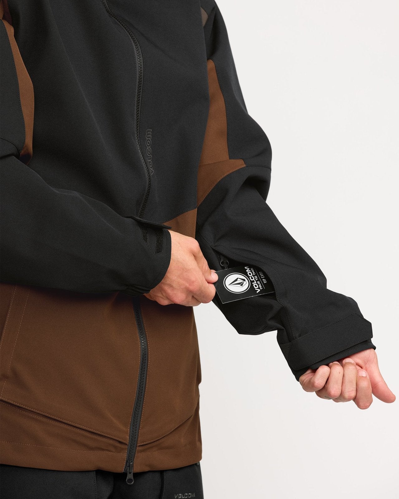 Mens Brighton Full Zip Jacket Brown - Image 4