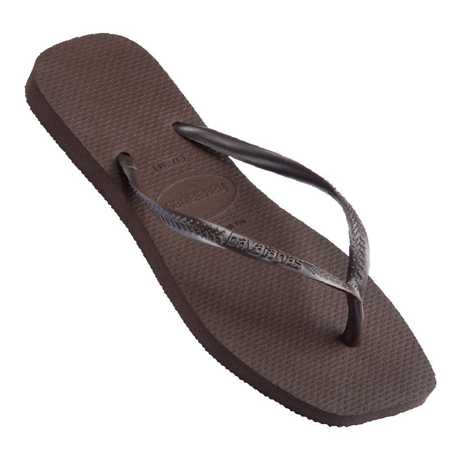 Slim Square Toe Brown Thongs - Image 4