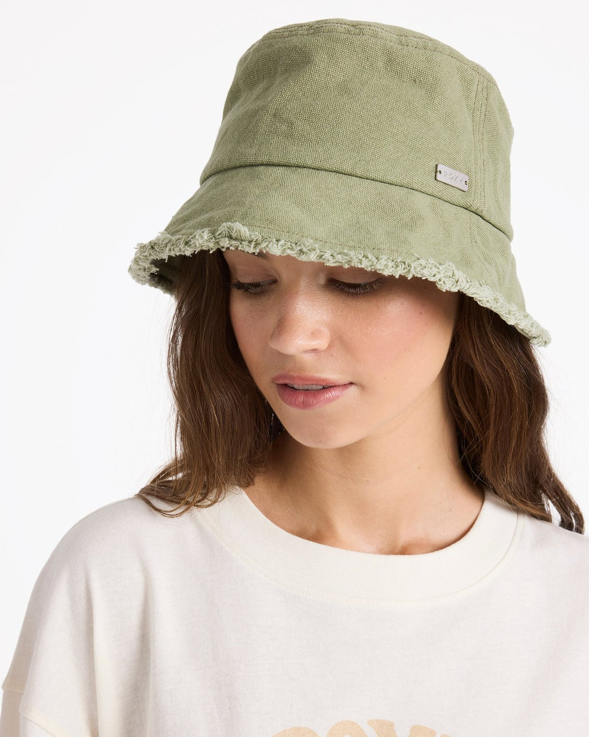 Womens Victim Of Love Bucket Hat Oil Green - Image 4