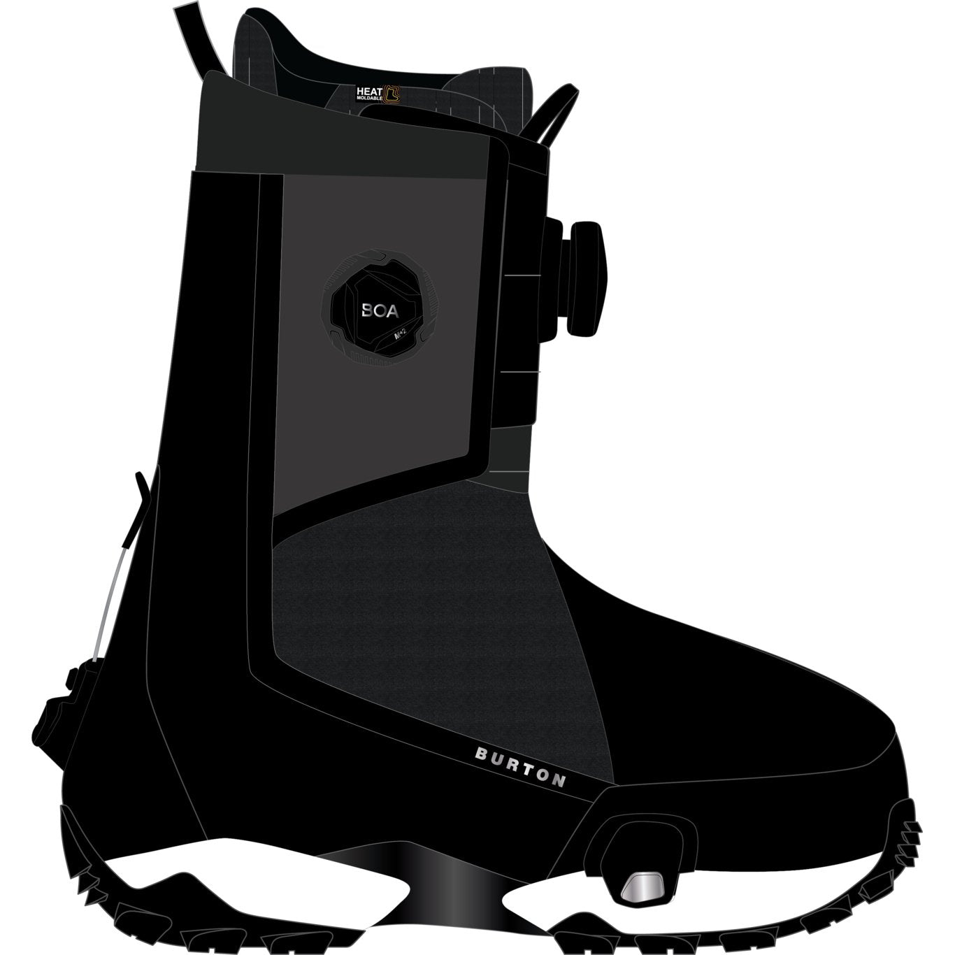 Mens Highshot X Step On Wide Snowboard Boots Black - Image 4