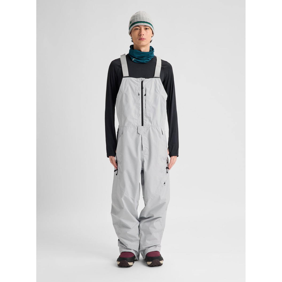 Mens Reserve Gore-Tex 2L Bib Pants Gray Cloud - Image 4