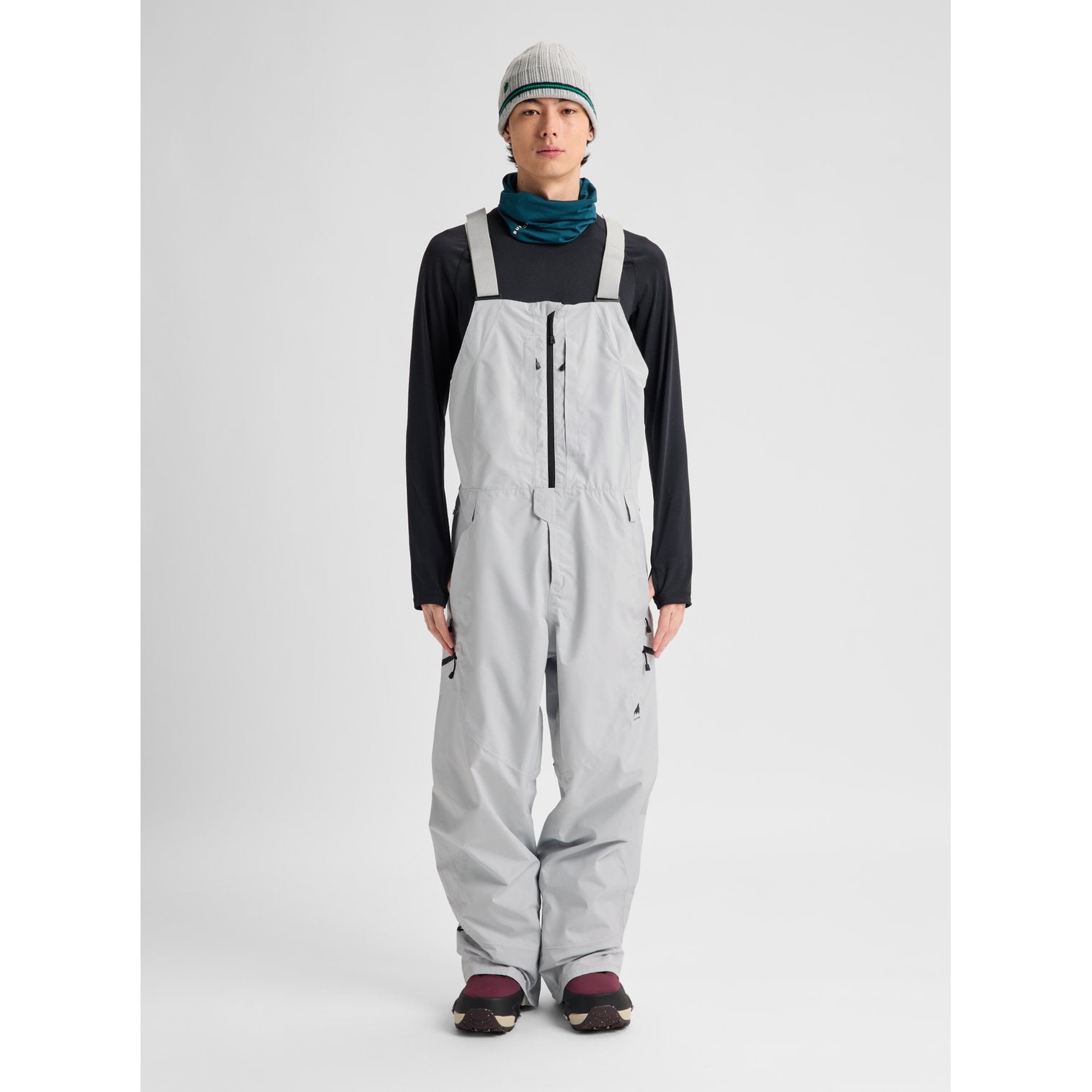 Mens Reserve Gore-Tex 2L Bib Pants Gray Cloud - Image 4