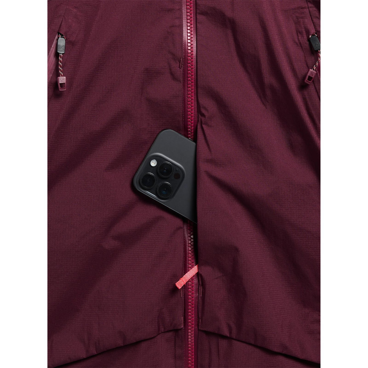 Womens [Ak] Swash Down Insulated Gore-Tex 2L Jacket Rum Raisin - Image 4
