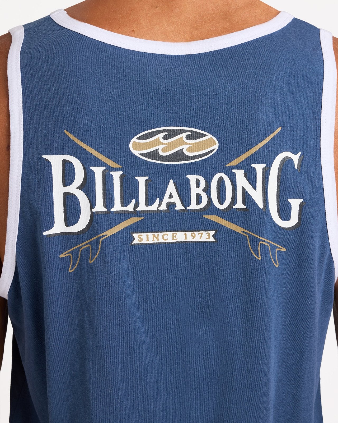 Mens Crossboards Tank Top Dark Denim - Image 4