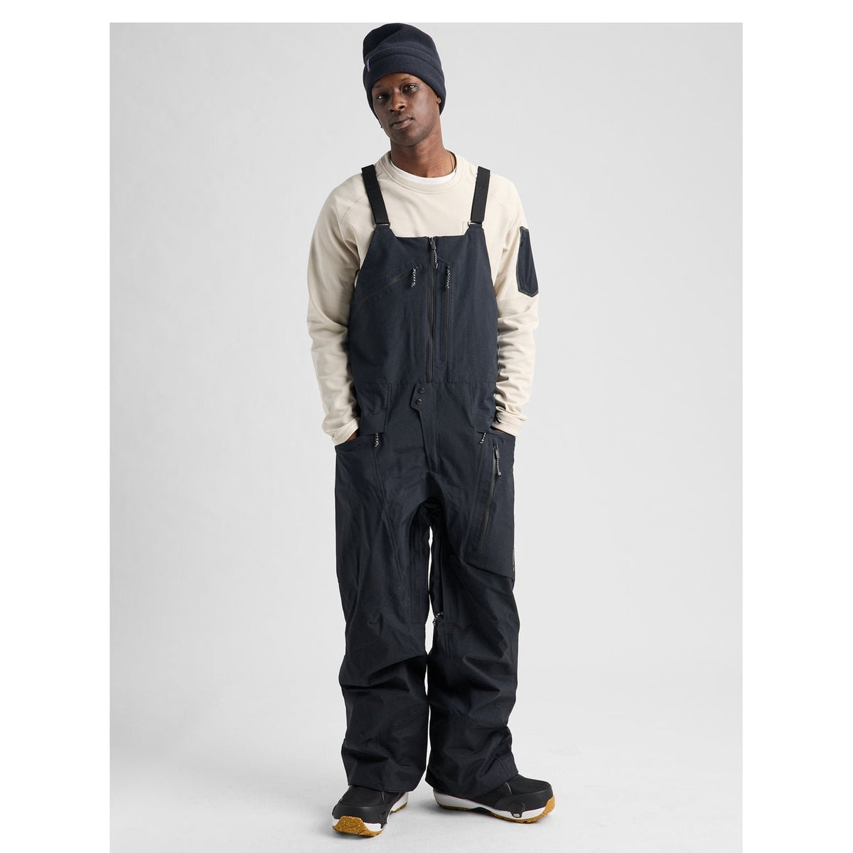 Mens [Ak] Cyclic Gore-Tex 2L Bib Pants True Black - Image 4