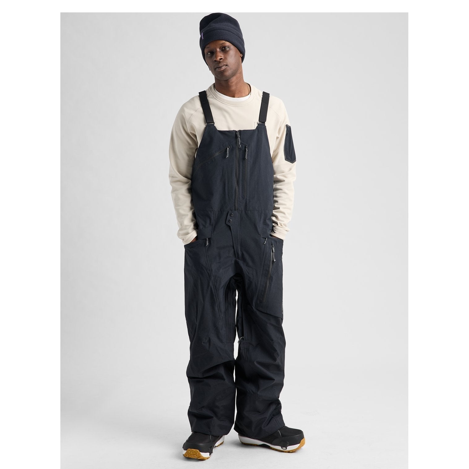 Mens [Ak] Cyclic Gore-Tex 2L Bib Pants True Black - Image 4