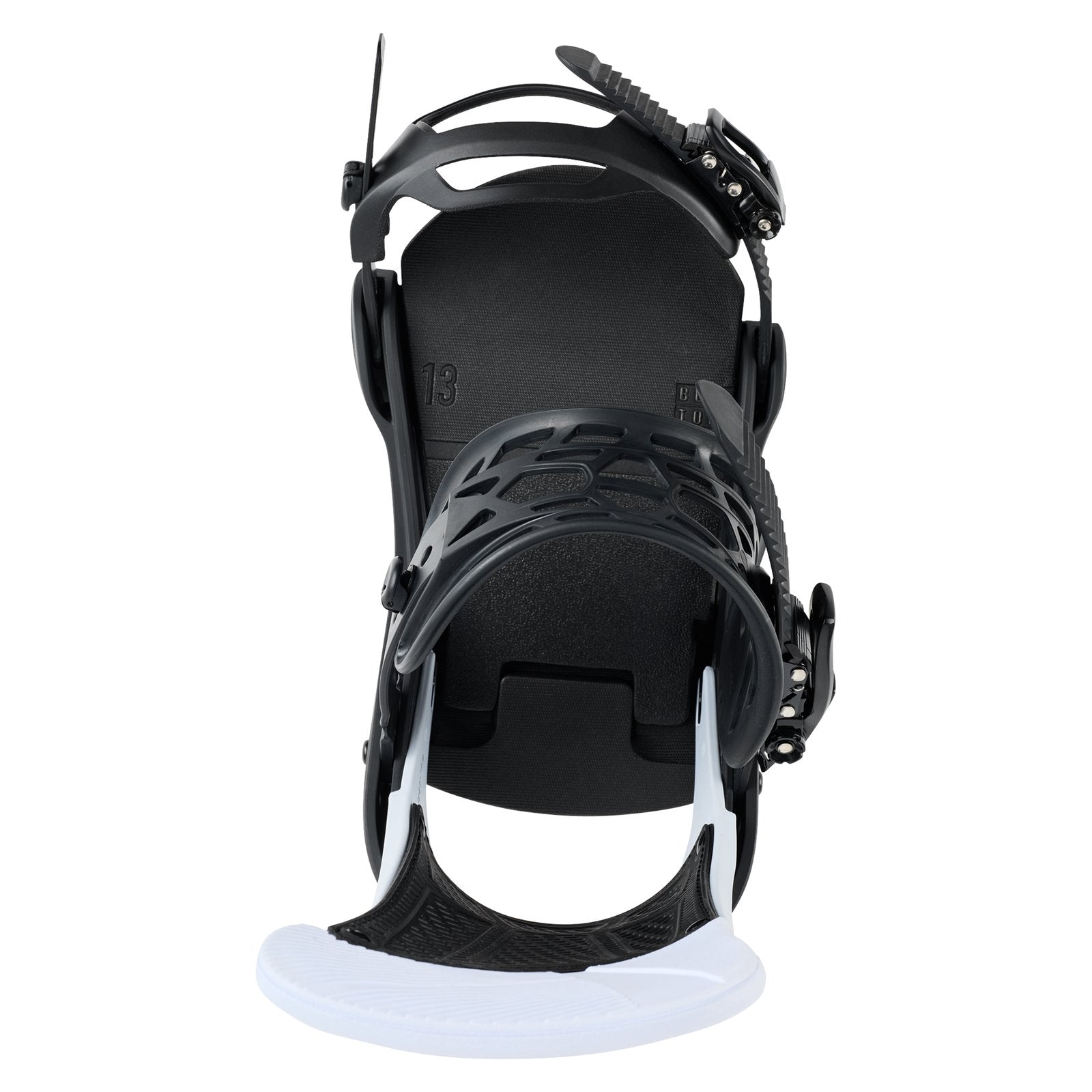 Mens Malavita Snowboard Bindings Black / White - Image 4