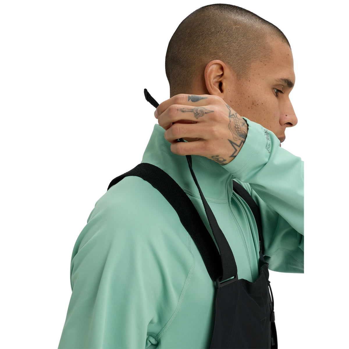 Mens Reserve 2L Relaxed Bib Pants True Black - Image 4