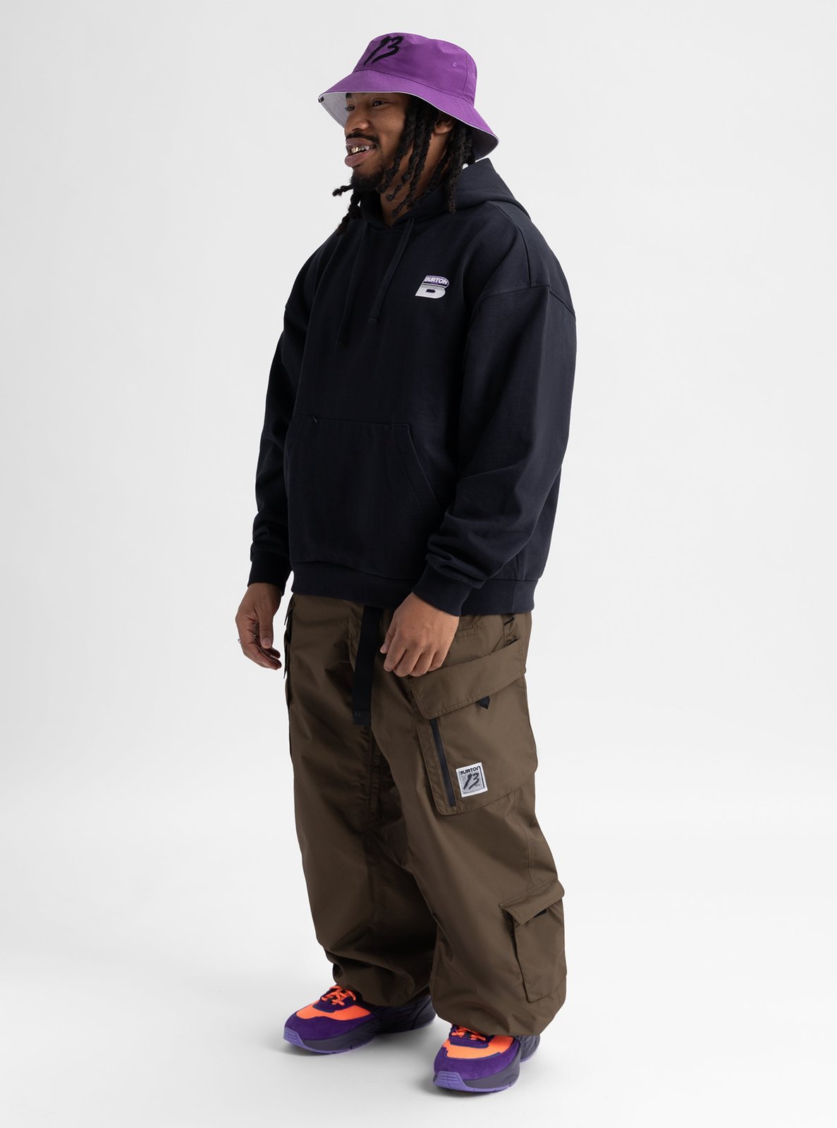 Mens Standard Pullover Hoodie True Black - Image 4