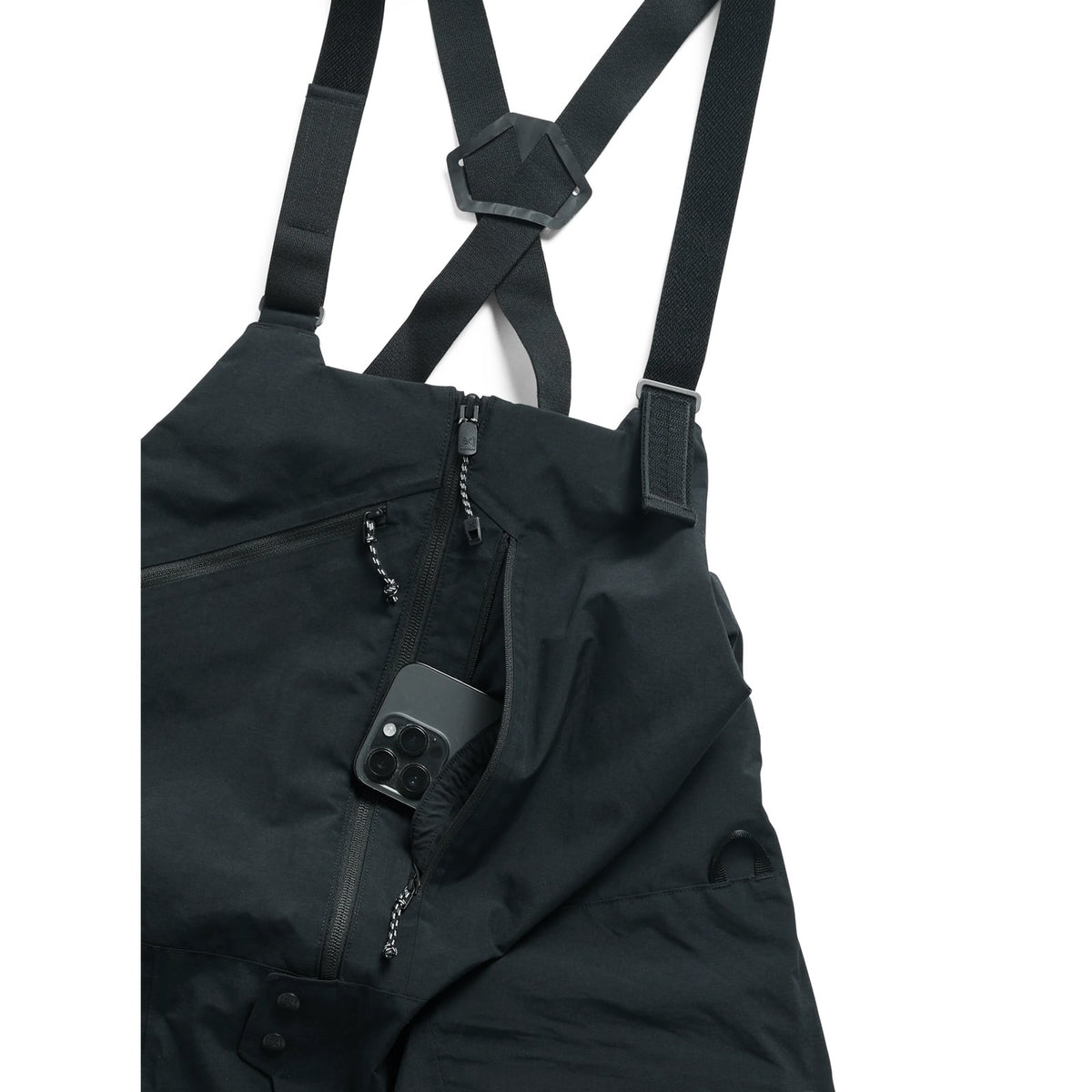 Mens [Ak] Cyclic Gore-Tex 2L Bib Pants True Black - Image 4