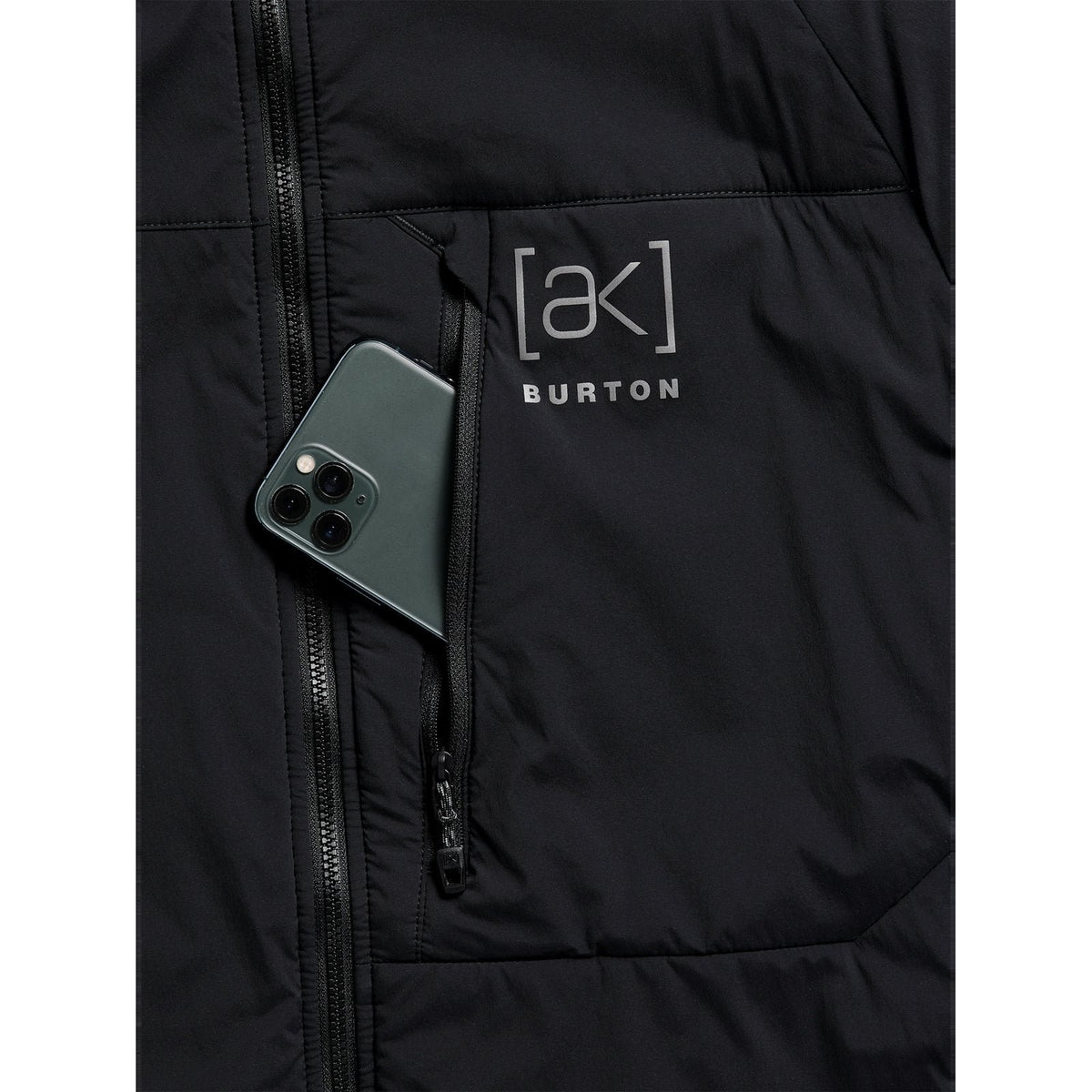 Mens [Ak] Helium Hooded Stretch Insulated Jacket True Black - Image 4