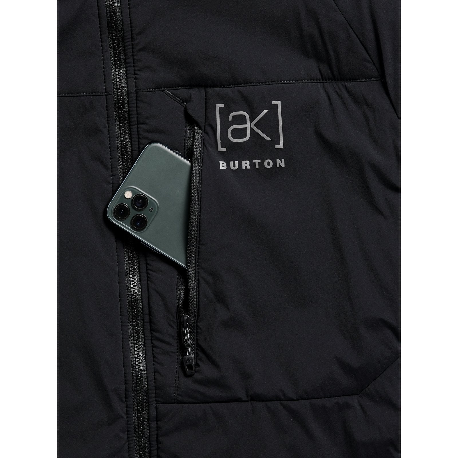 Mens [Ak] Helium Hooded Stretch Insulated Jacket True Black - Image 4