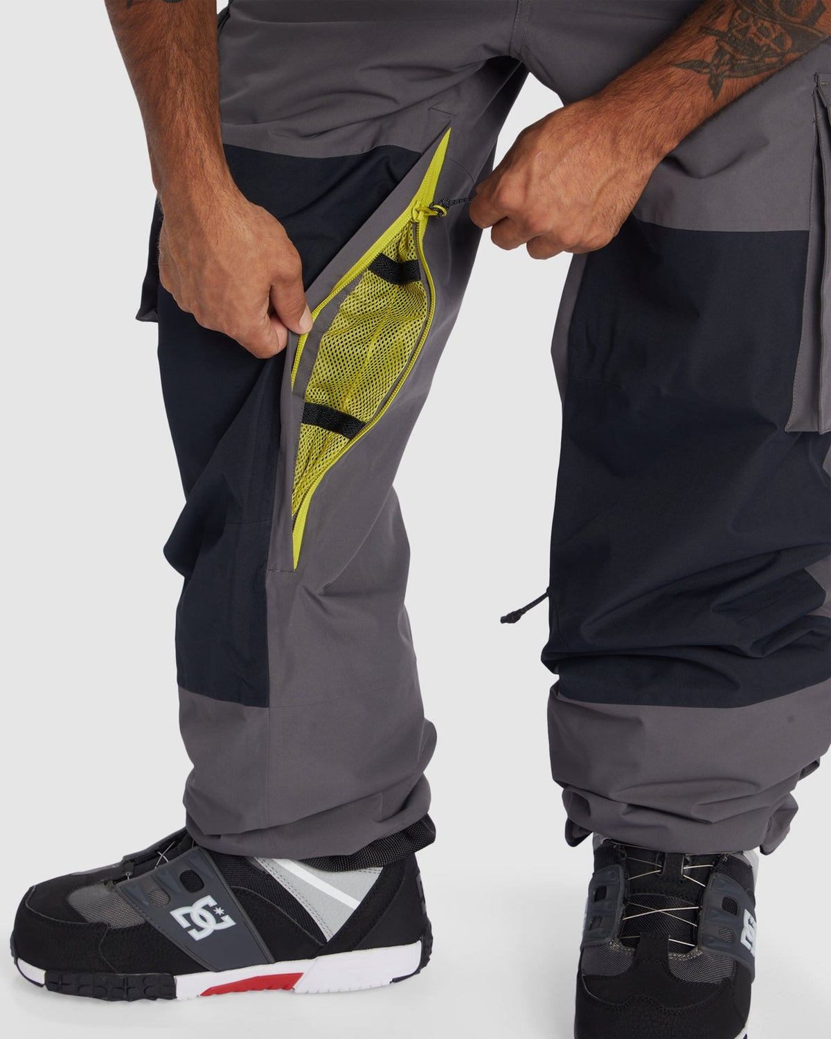 Mens Brigade 30K Bib Snow Pants Magnet - Image 4
