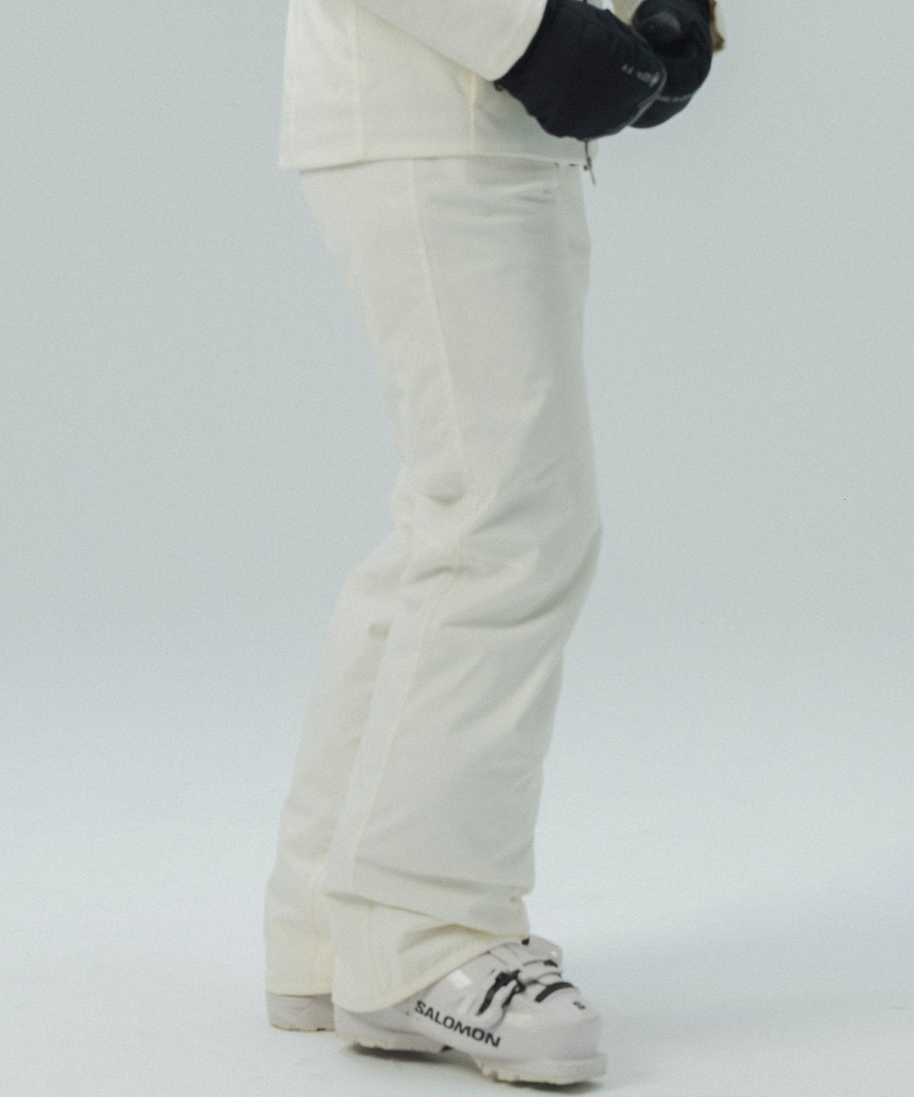 Womens Soft Frame Pants Off White - Image 4