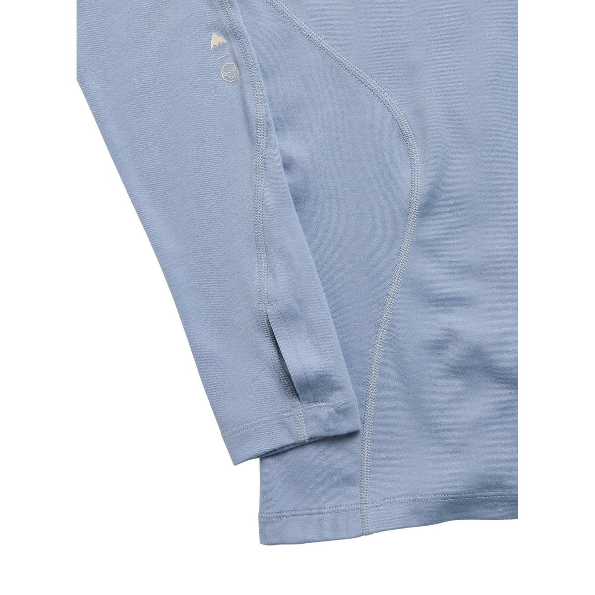 Womens Merino Blend Midweight Base Layer Crew Airstream Blue - Image 4