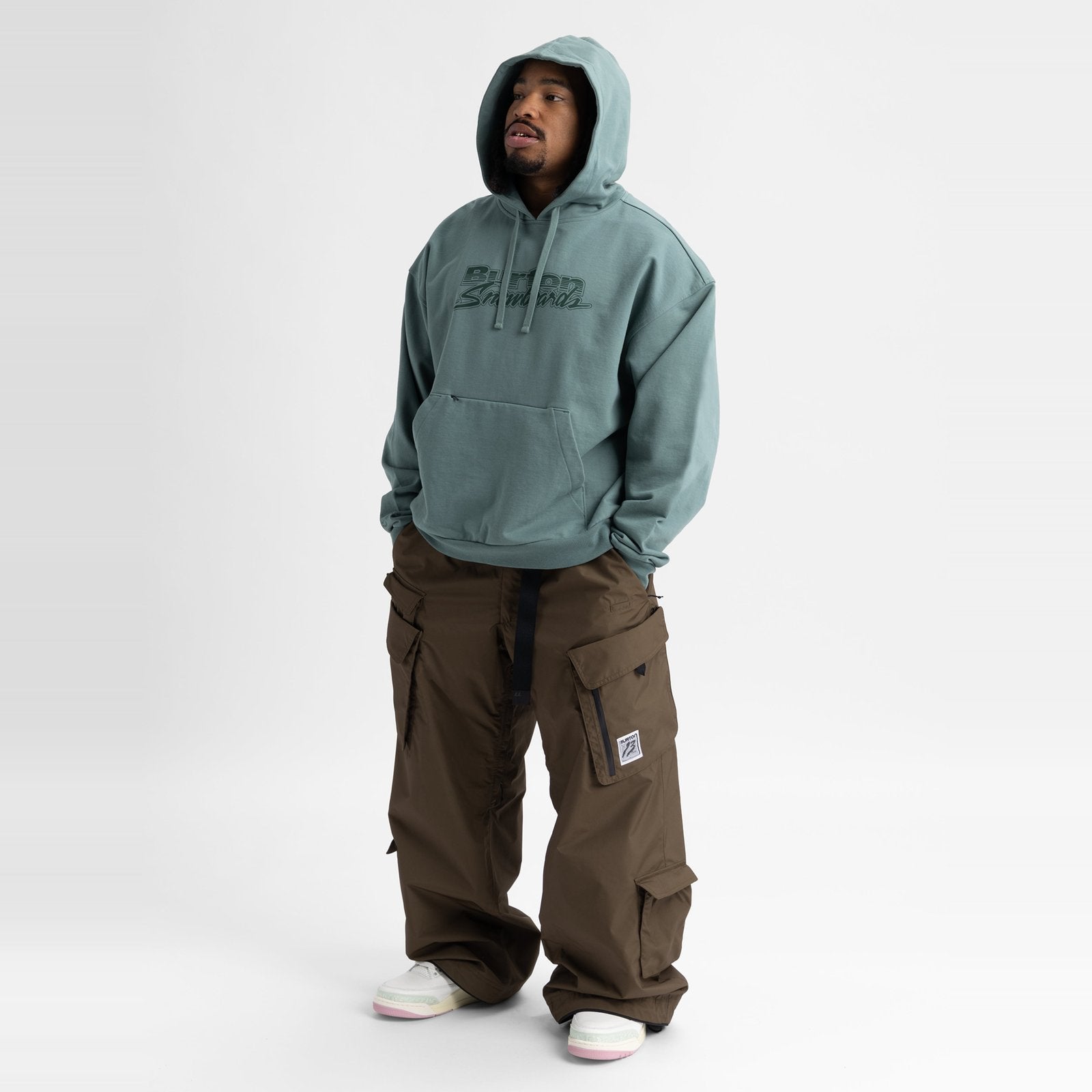 Mens Standard Pullover Hoodie Chillin` Grn - Image 4