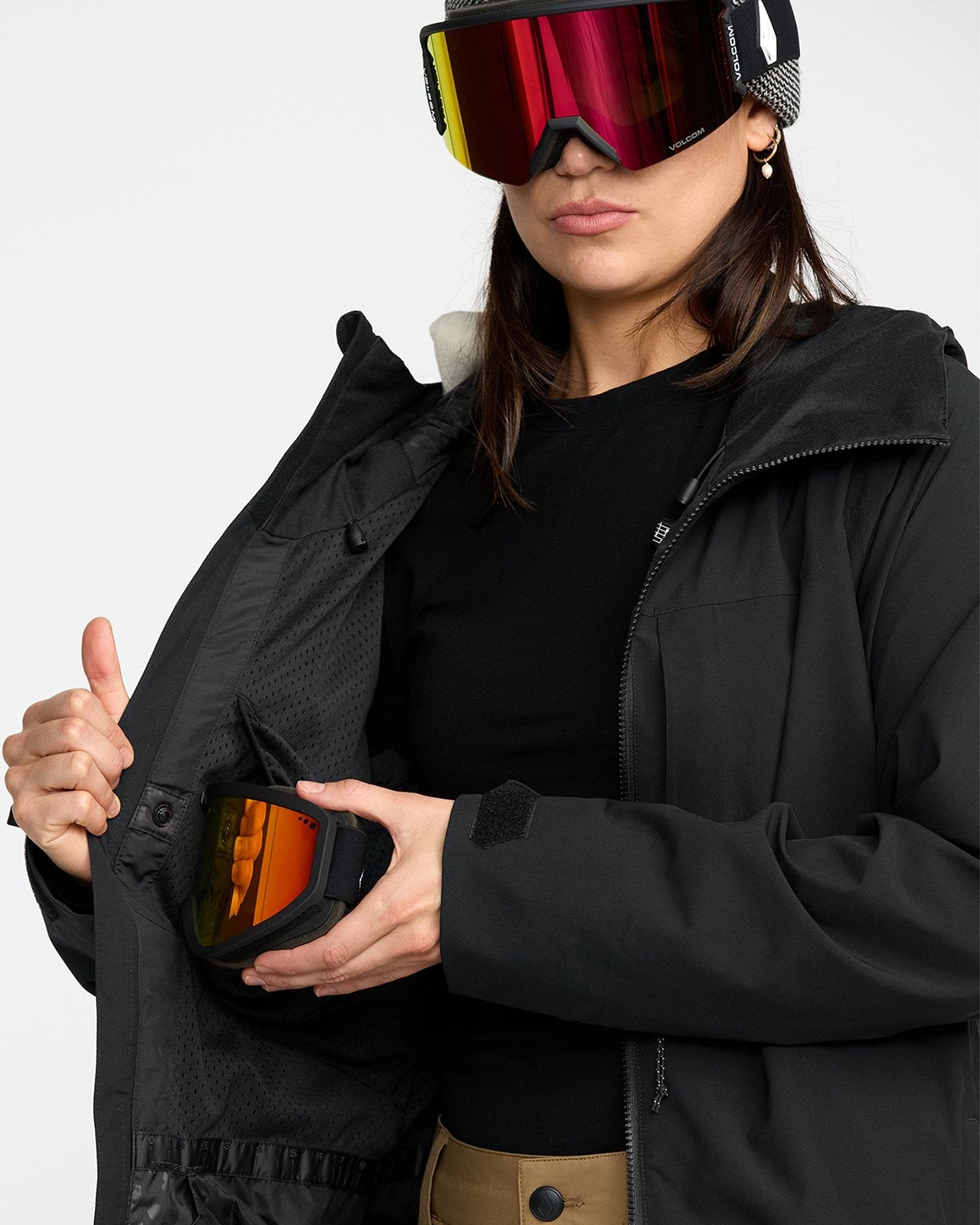 Womens Cloudbreaker Stretch 30K Jacket Black - Image 4