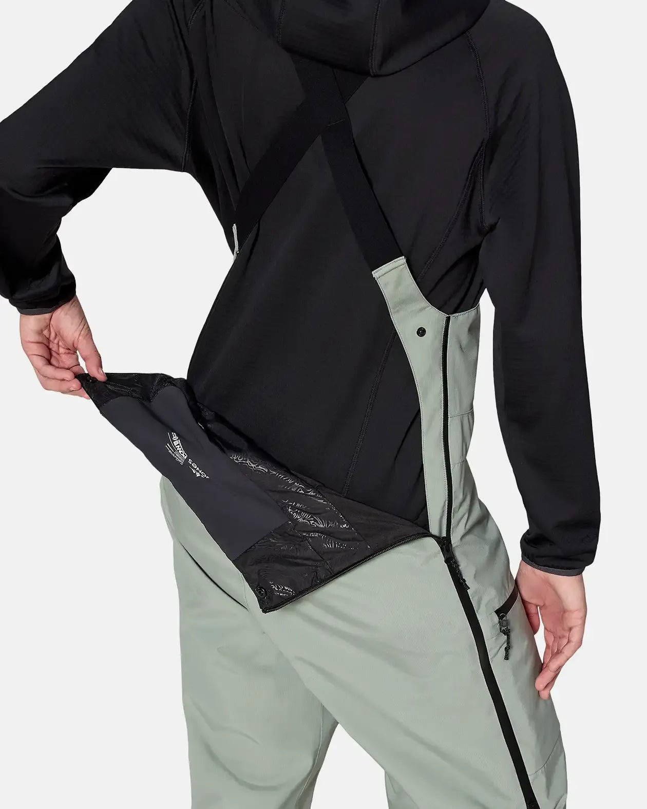 Womens Mtn Surf Bibs Glacier - Image 4