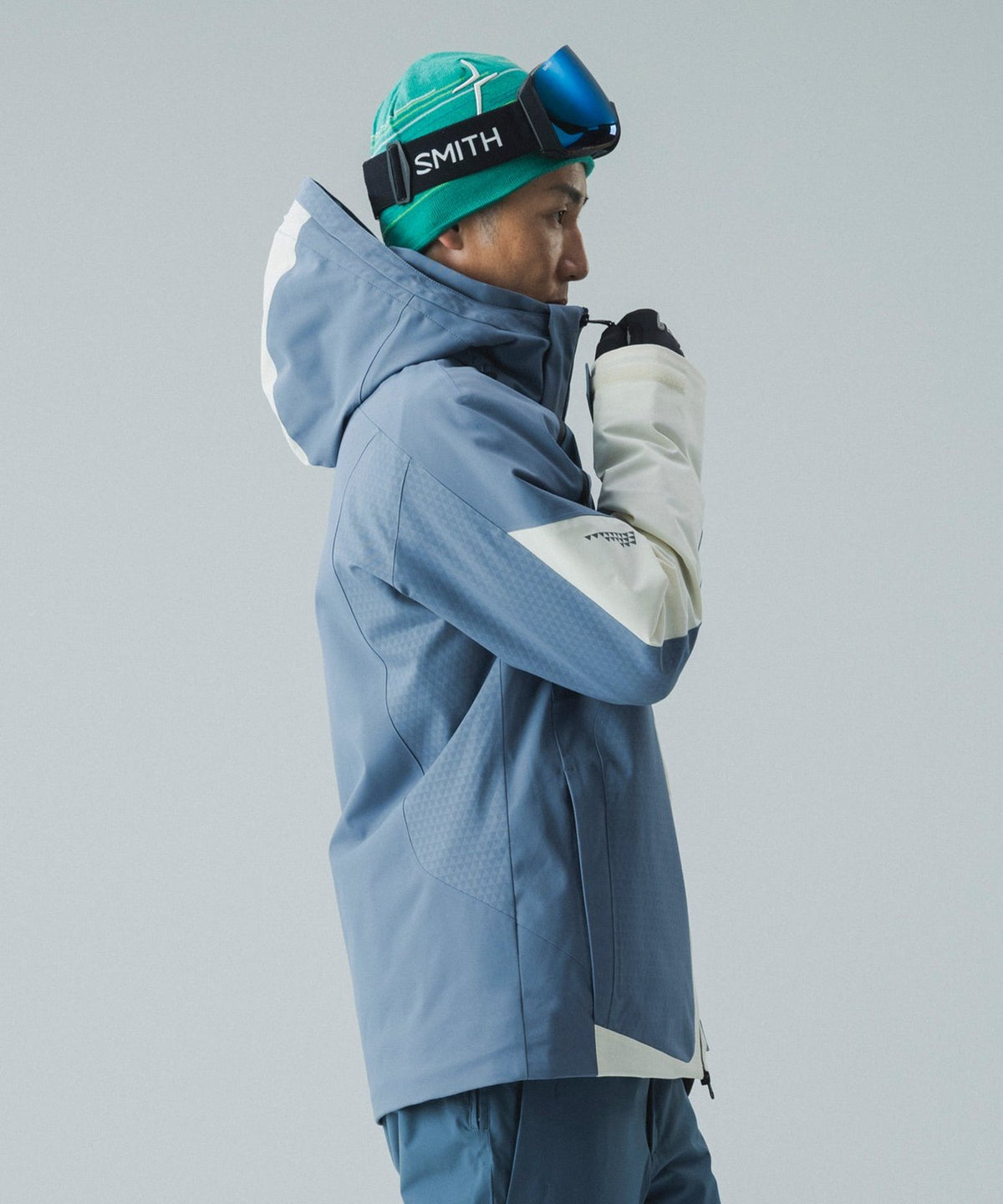 Mens Edge Drive Wv Jacket Gray Blue - Image 4