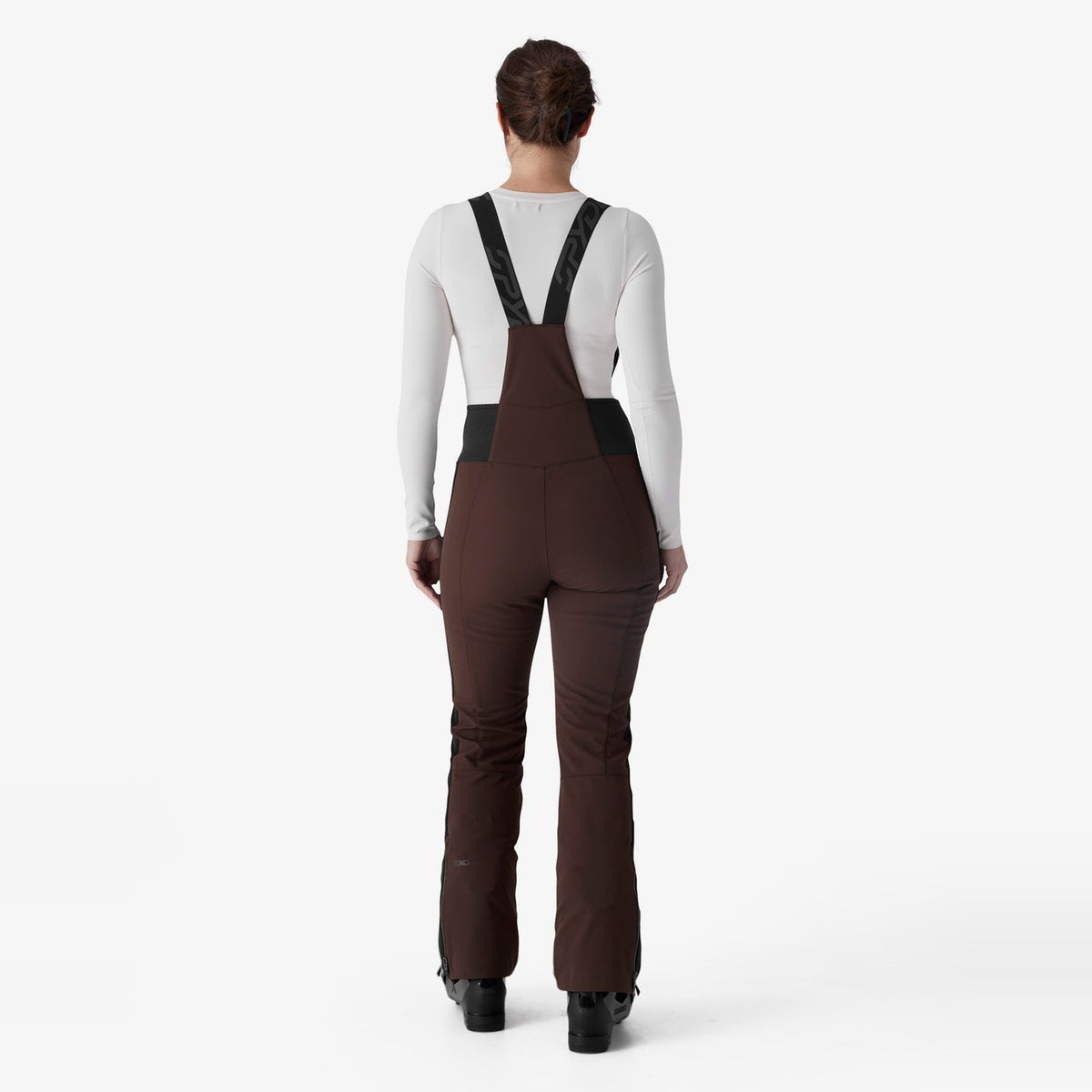 Womens Strutt Softshell Bib Pants Mocha - Image 5