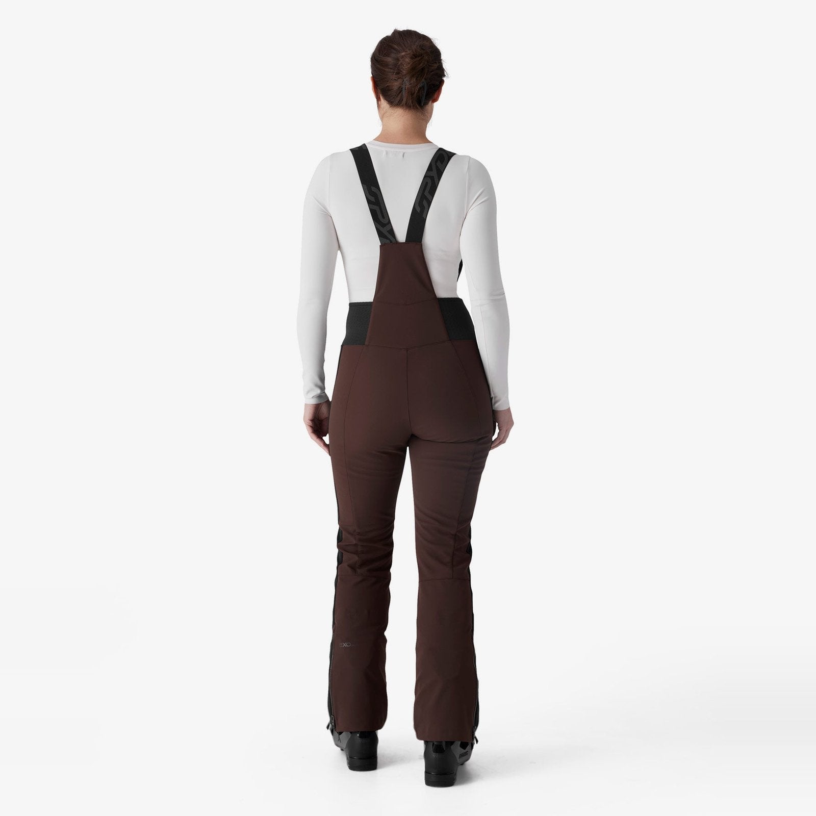 Womens Strutt Softshell Bib Pants Mocha - Image 5