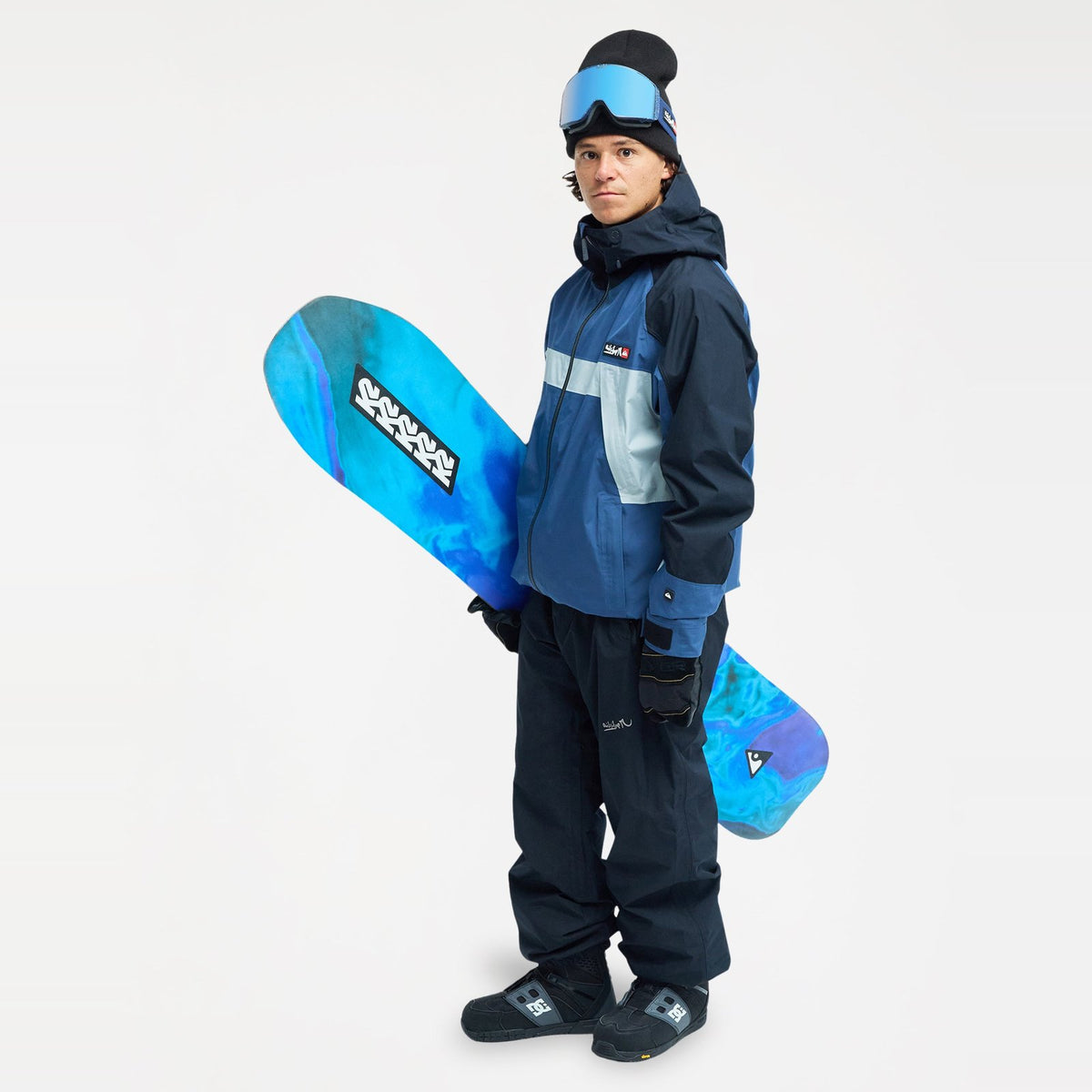 Mens Young Guns Gore-Tex Snow Jacket Dark Denim - Image 5