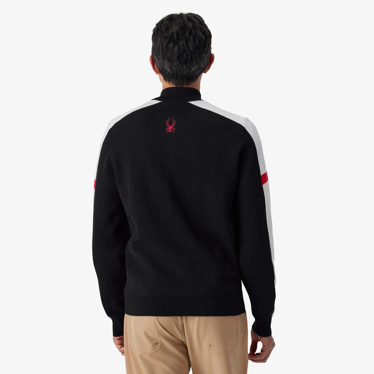 Mens Verbier Quarter Zip Sweater Black - Image 5