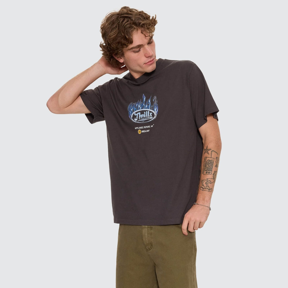 Drop Outs Merch Fit Tee Dark Merch Black - Image 5